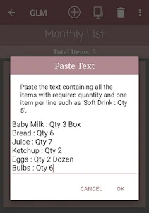 Grocery List Manager