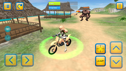 Motorbike Girls Jump Mission Screen 3