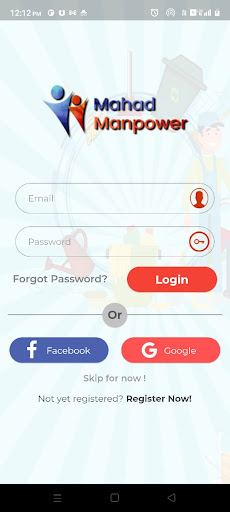 Android application Mahad Manpower screenshort