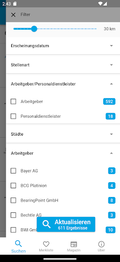 Praktikumsstellen Screen 3