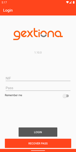 Android application Gextiona screenshort