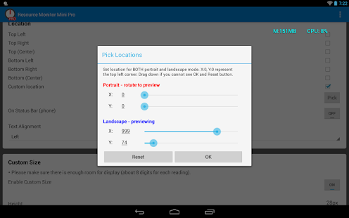 Resource Monitor Mini Pro Tangkapan layar