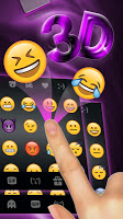 screenshot of Classic 3D Purple Keyboard The