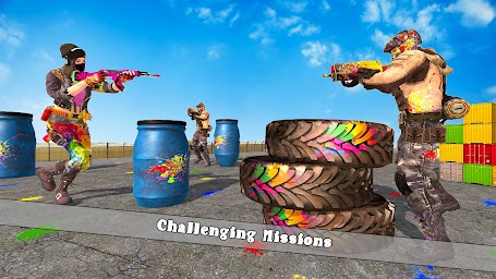 Paintball Shooting Battlefield: Free Gun Games