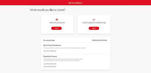 KrossKast Assistant Screen 3