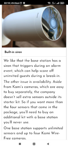 Guide for kami camera Screen 3