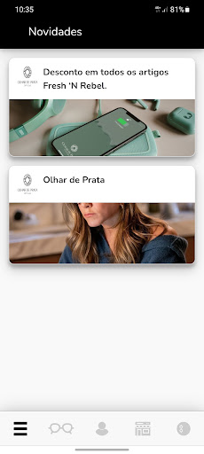 Android application Olhar de Prata screenshort