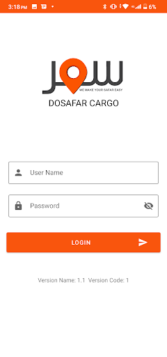 Android application D.C.A - Dosafar Cargo App screenshort