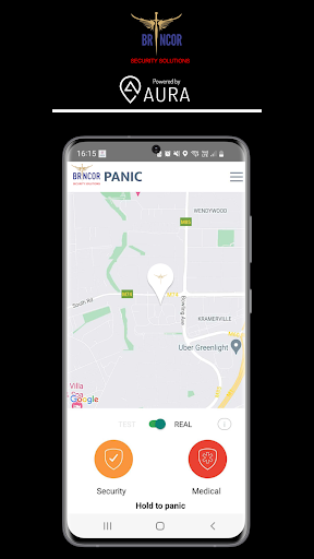 Android application Brincor Panic App screenshort