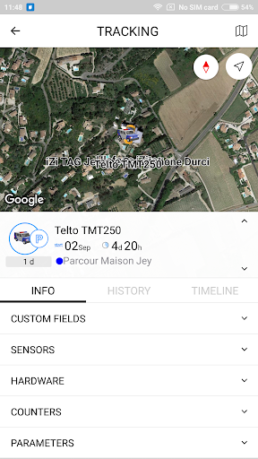 iZi TRACK Screen 2