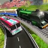 Mercedes Bus vs Train Racing : Bullet train Race icon