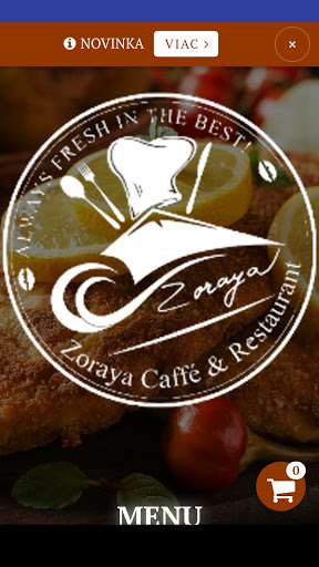 Android application Zoraya Restaurant screenshort