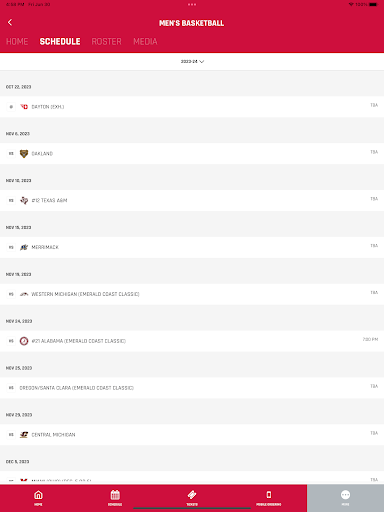 Screenshot of Ohio State Buckeyes