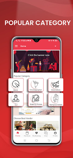 Android application My Bookings screenshort