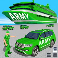 Army Car Transporter Cargo Cruise Ship Driving Sim