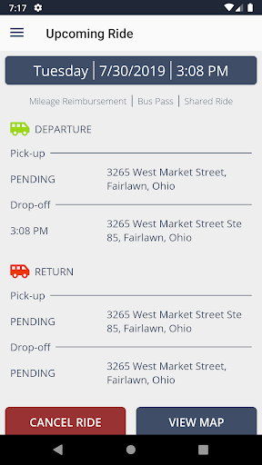 Provide a Ride Screen 3