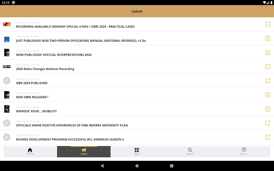 #10. FIBA iRef Library (Android) Podle: FIBA