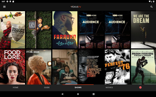 Screenshot of Vexus TV