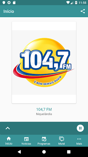 104.7 FM Niquelândia Screen 2