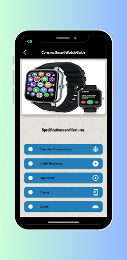 Android application Colesma Smart Watch Guide screenshort