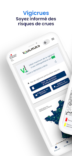 Android application Vigicrues screenshort