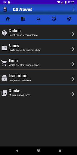 Android application CD Naval Reinosa screenshort