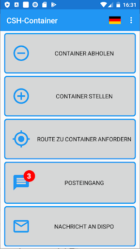 Android application CSH-Container screenshort