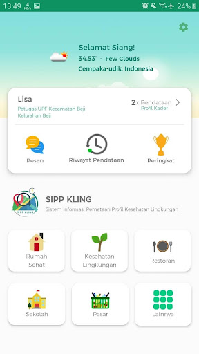 SIPP KLING Screen 3