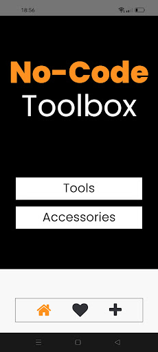 Android application No Code Toolbox screenshort