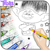 Draw And Coloring Trolls icon