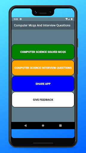 Android application Computer Mcqs And IQ screenshort