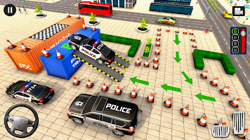 Police Prado Car Parking Games