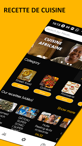 Android application Miss Food screenshort