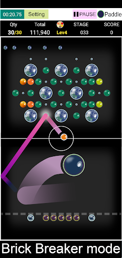 Android application BubbleBrickBreaker screenshort