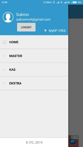 Android application Pencatat Keuangan screenshort