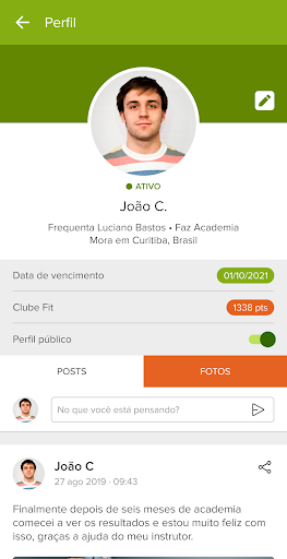 Android application Sim Saudável screenshort