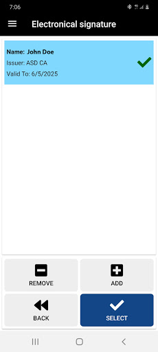 ASD WebSigner Screen 2