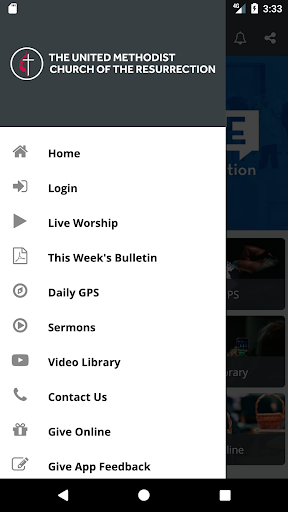 The Resurrection Community App Screen 2