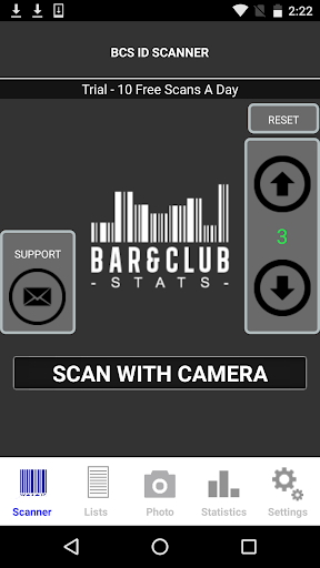 Bar & Club Stats - ID Scanner Screenshot 1 - AppWisp.com