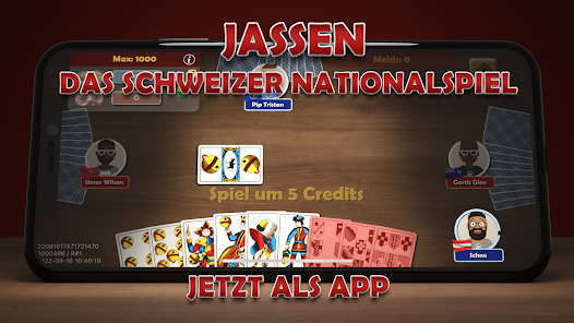 Jassen Online - Schieber Jass 1.39 APK + Mod (Unlimited money) إلى عن على ذكري المظهر