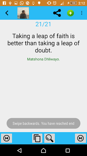Android application Faith Quotes screenshort