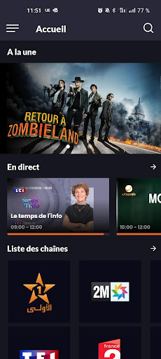 Android application MT TV screenshort
