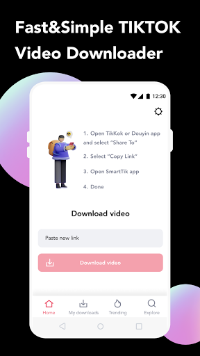 Android application Video Downloader for TikTok screenshort