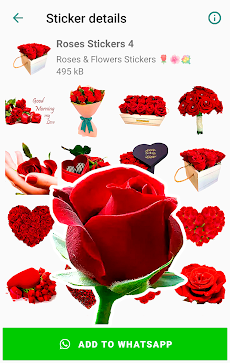 Roses Stickers for WhatsAppのおすすめ画像1