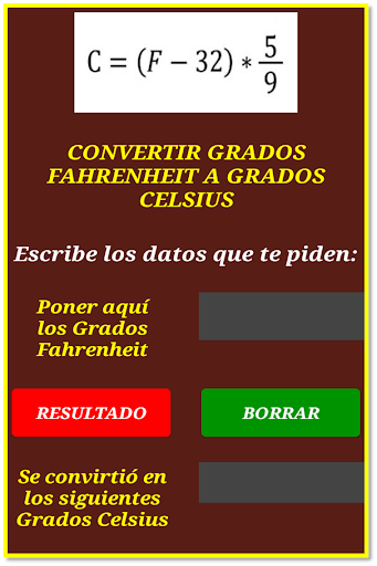 KELVIN FAHRENHEIT CELSIUS CALC Screen 2