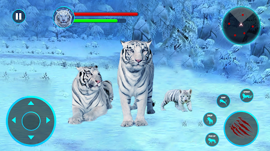 White Tiger Family Simulation