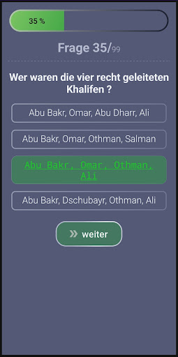 Islam-Quiz Screen 3