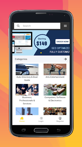 Android application GoClixy Directory screenshort
