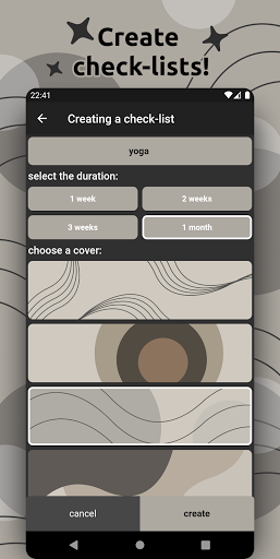 timecheck: checklists Screen 3