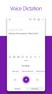 Microsoft OneNote: Save Notes Screenshot